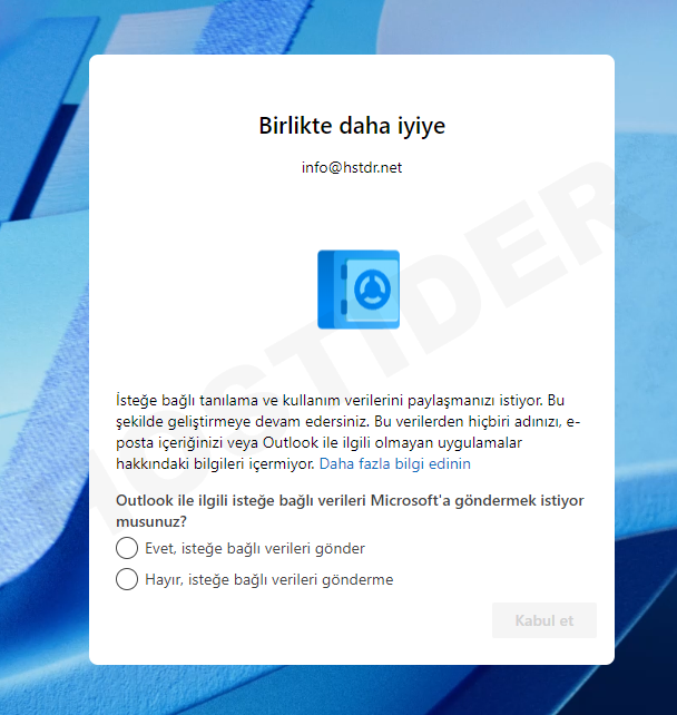 Outlook Otomatik ve Manuel Kurulum 2'si Bir Arada (Resimli Anlatım) 9 outlook giris 6