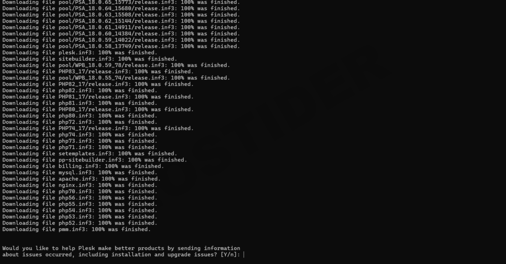 Almalinux 8 Plesk Kurulumu (Resimli Anlatım) 3 plesk 2