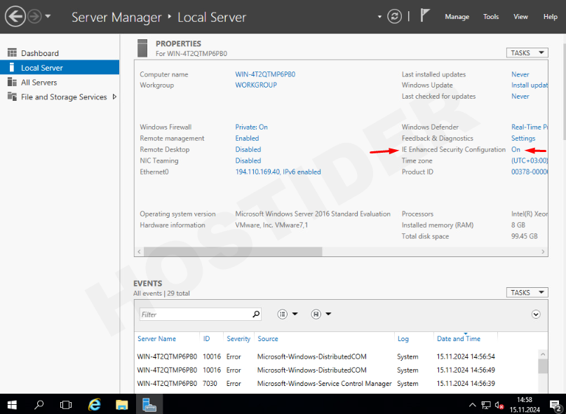 Windows Server 2012/2016/2019/2022 Sahip Sunucularda İndirme Sorunu Çözümü 3 server 2