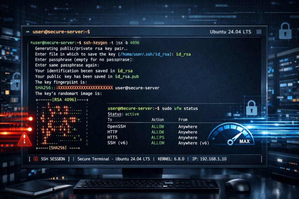 Ubuntu 24.04 VDS Kurulumu ve Hayati Güvenlik Ayarları 1 ubuntu 1